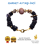 GARNET AYTAŞI İNCİ DOĞAL TAŞ TARZ BİLEKLİK