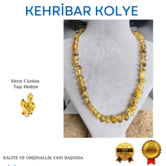 KEHRİBAR KOLYE