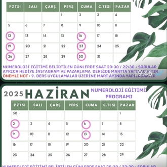 Numeroloji Eğitimi Nisan 2026 Yeni Sınıf