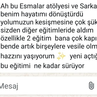 ESMALAR EĞİTİMİ - 13 TEMMUZ 2026 YENİ SINIF