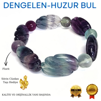 FLORİT DOĞALTAŞ BİLEKLİK