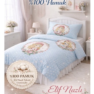 Tek kişilik Nevresim Takımı- %100 Pamuk