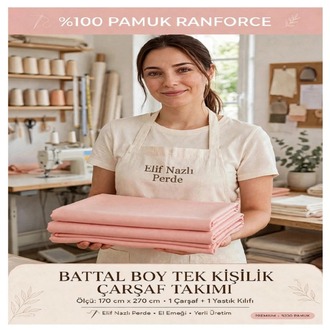 Battal Boy Tek Kişilik Çarşaf Takımı - Somon Rüyası