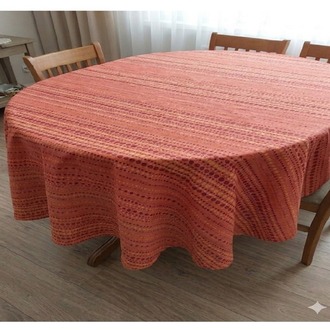 Taç Jakar Saten Oval Masa Örtüsü – Ölçü: 160 x 220 cm