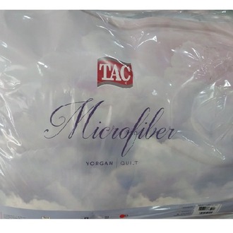Taç Microfiber Yorgan-King Size -215 x 235 cm-Battal Boy-Beyaz