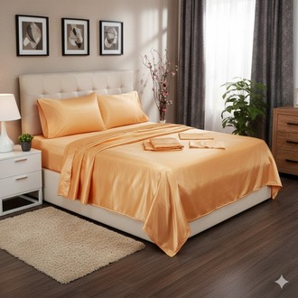 TAÇ MİCROPOLYESTER ÇİFT KİŞİLİK BASIC NEVRESİM TAKIMI-TURUNÇ