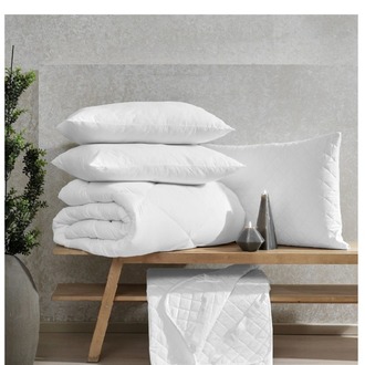 Taç Microfiber Yorgan-King Size -215 x 235 cm-Battal Boy-Beyaz