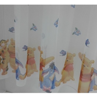 TAÇ LİSANSLI ÇİZGİ KAHRAMAN WINNIE THE POOH TÜL PERDE- EN:195 cm BOY: 200 cm -1/2 Pile