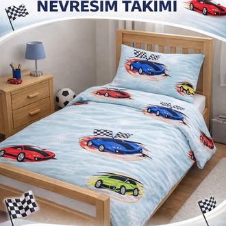 Tek kişilik Nevresim Takımı- %100 Pamuk