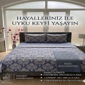 %100 Pamuk Çift Kişilik Nevresim Takımı