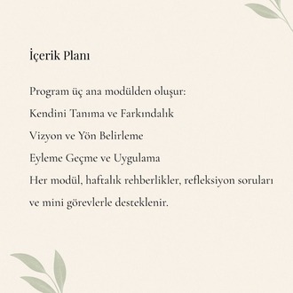 Re:Self | 3 Aylık Kendini Yeniden İnşa Programı