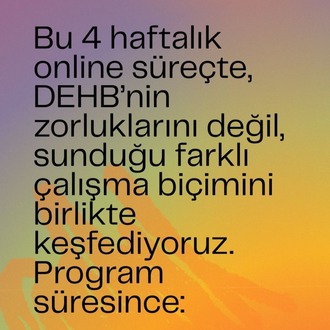 DEHB’li Yetişkinler için Online Koçluk – 4 Haftalık Süreç