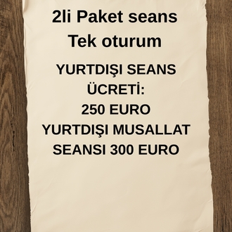 2Lİ PAKET SEANS TEK OTURUM