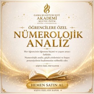 ÖĞRENCİYE ÖZEL NÜMEROLOJİK ANALİZ