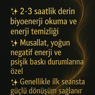 AĞIR VAKA MUSALLAT/NEGATİF ENERJİ ARINMA SEANSI