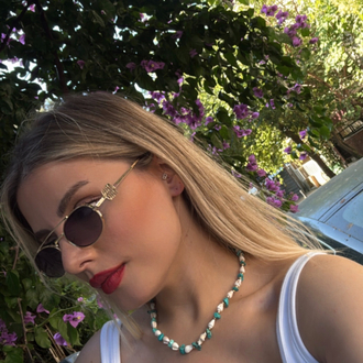Deniz kabuğu boncuk kolye