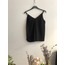 QUZU BAYAN İP ASKILI BLUZ- 20Y22303 BEYAZ-SİYAH-TAŞ