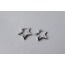Vip Serisi Minimal Silver Yıldız Küpe