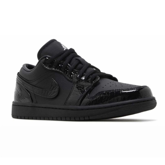 Air Jordan 1 Low SE Patent Elephant Black
