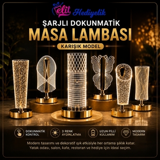 Masa Lambası Dokunmatik Şekilli 