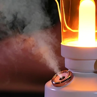 Şarjlı Gece Lambası ve Oda Nemlendicili Buhardanlık Gaz Lambası