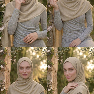 Aya şal•Antik bej