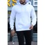 BEYAZ KANGURU CEP SWEATSHİRT 