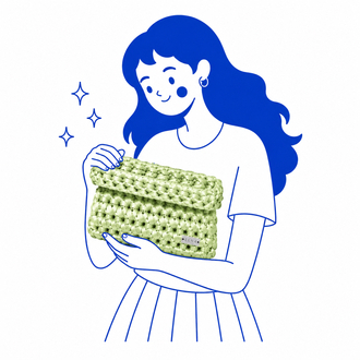 Green Satin Clutch
