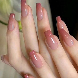Pembe ombre 24 lu takma tırnak seti 