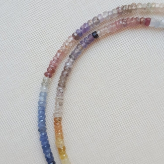 ELPİS Coastal Breeze No.I | Multicolor Safir Doğal Taş Tasarım Kolye