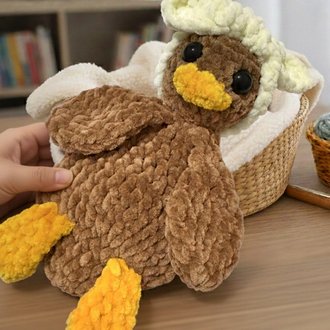 20 CM Premium Bandanalı Kadife Ördek