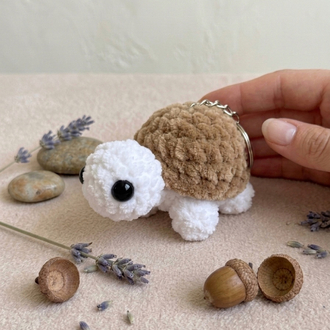 Eluzi Handmade Kadife Kaplumbağa Anahtarlık 