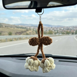 Kadife Lilyum Anahtarlık/Çanta Süsü