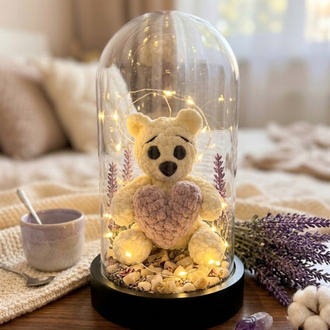 Led Işıklı Fanuslu Ayıcık