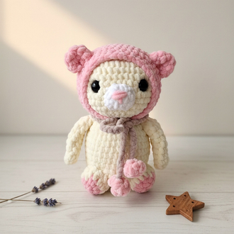 Luna Pembe Şapkalı Ayıcık