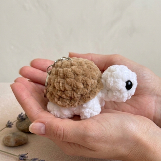 Eluzi Handmade Kadife Kaplumbağa Anahtarlık 