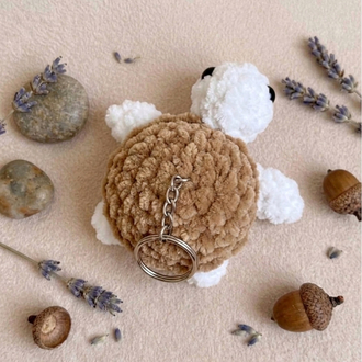 Eluzi Handmade Kadife Kaplumbağa Anahtarlık 