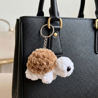 Eluzi Handmade Kadife Kaplumbağa Anahtarlık 