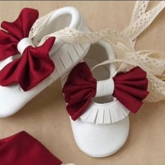 bordo fiyonk detaylı makosen ayakkabı 