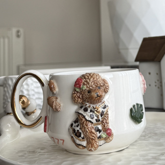 Manifest poodle mug