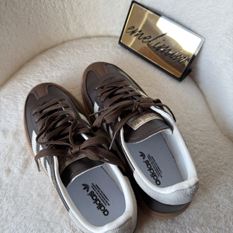 Adidas Samba - Kahverengi/Beyaz (Gum Tabanlı)