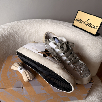 Golden Goose Deluxe Brand Super-Star Leopard Star Glitter