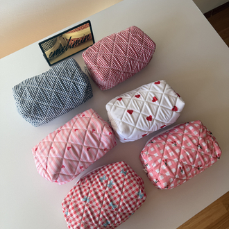 Mini Desenli Makyaj Çantası 