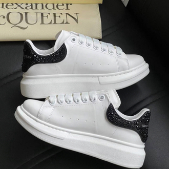 Alexander McQueen Beyaz - Siyah Taşlı (SERTİFİKALI)