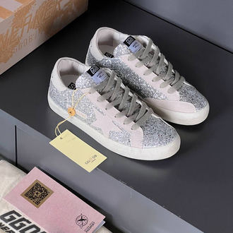 Golden Goose Superstar Silver Glitter