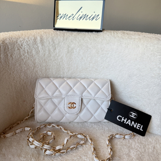 Chanel İthal Flap Wallet Askılı