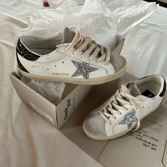 Golden Goose Superstar Silver Sneaker