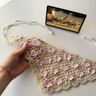 El Yapımı Çiçekli Bandana