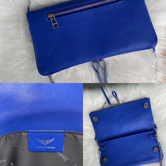 Zadig Voltaire Rock Clutch Gümüş Large