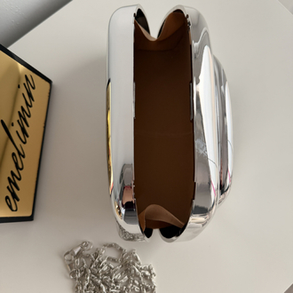 Lüks Davet Elegance Oval Clutch Çanta
